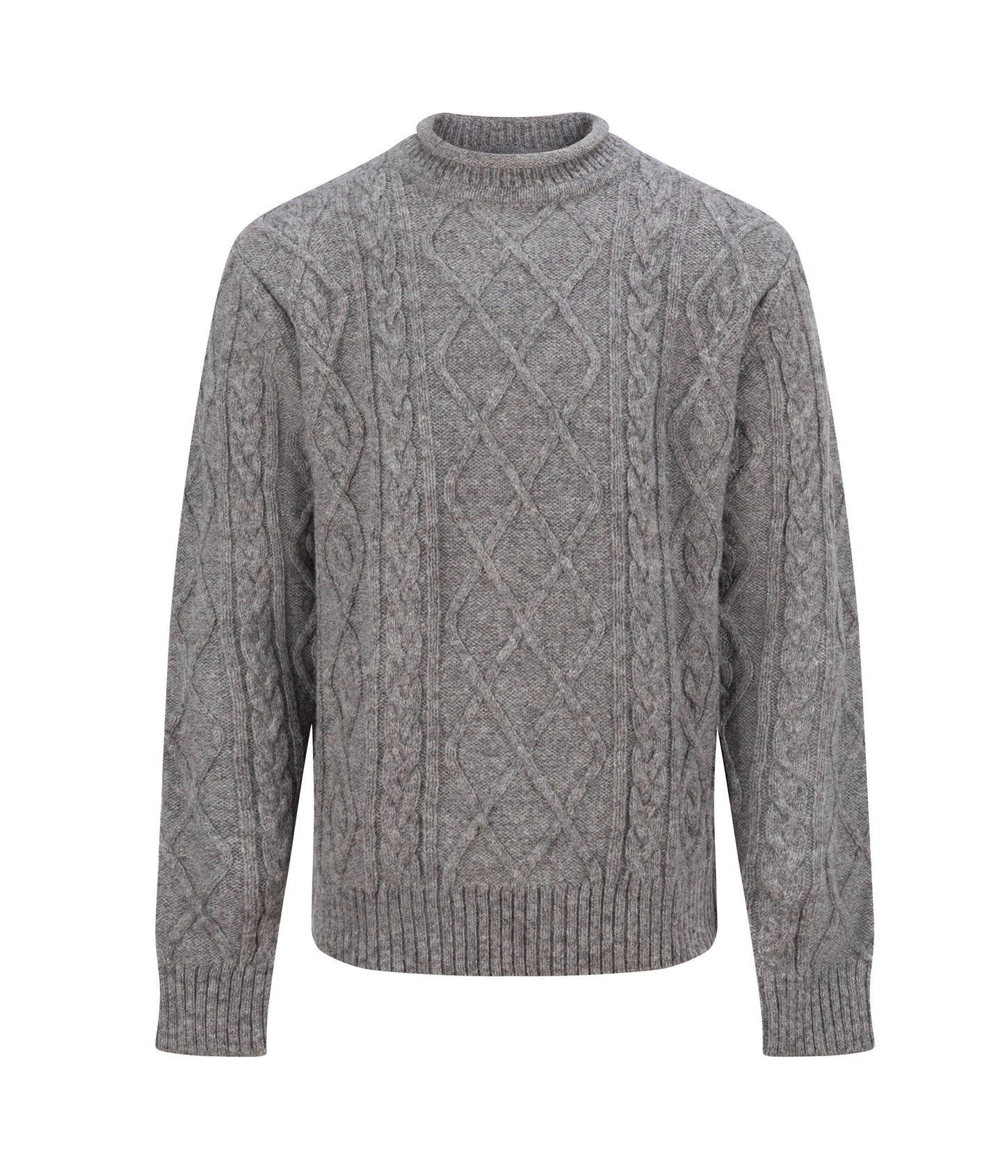 Spean Eco Undyed Cable Knit Sweater – Natural