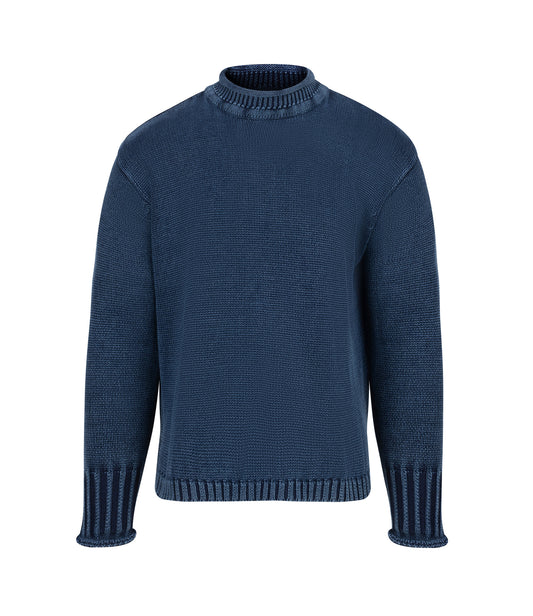Usk Cotton Sweater – Real Indigo