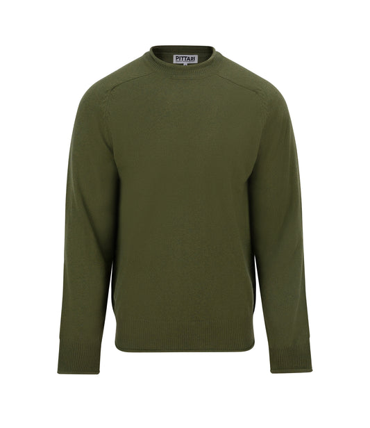 Usk Lambswool Sweater – Moss