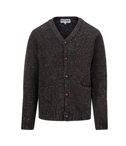 Roy Donegal Tweed Cardigan – Rich Brown