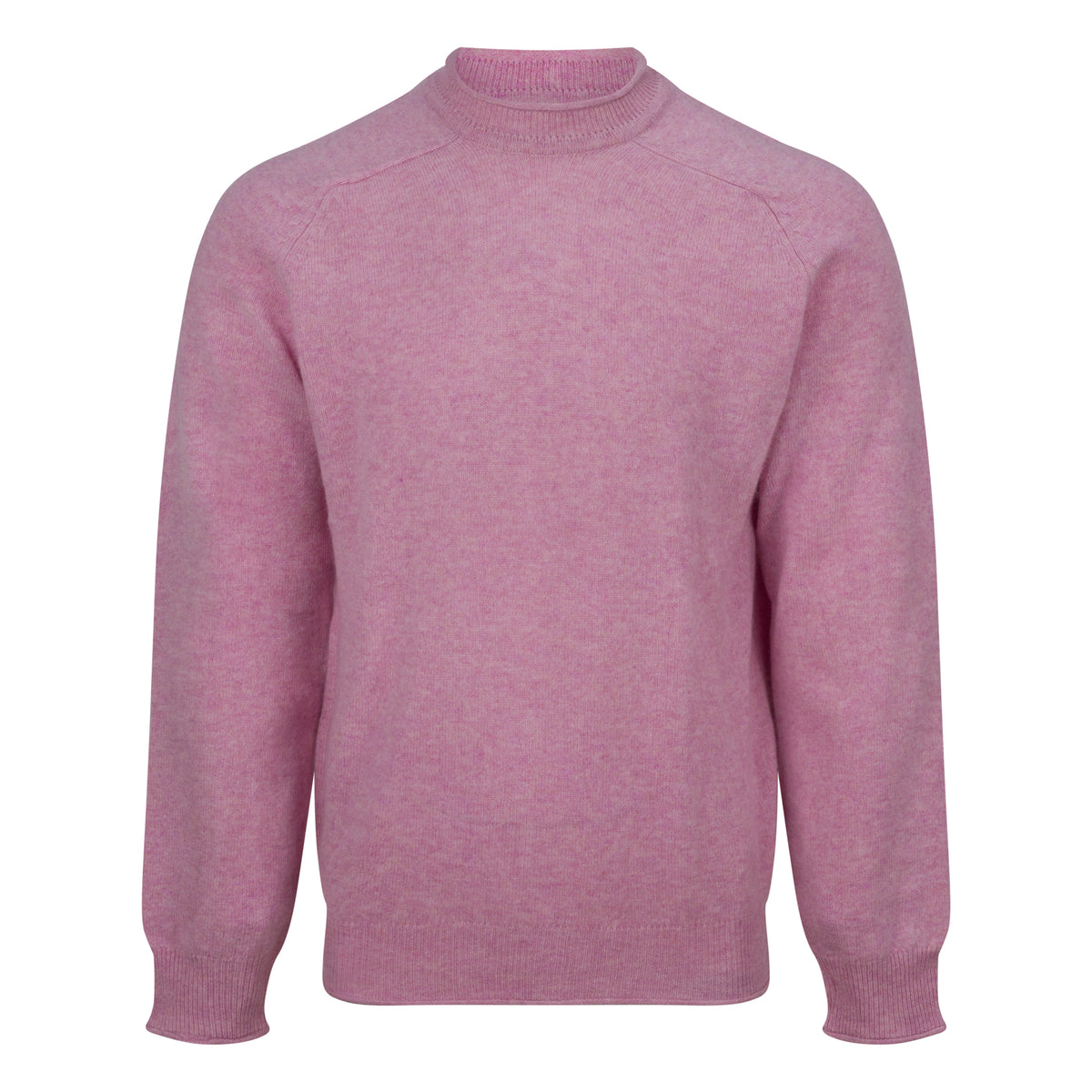 Pink sweater on a white background