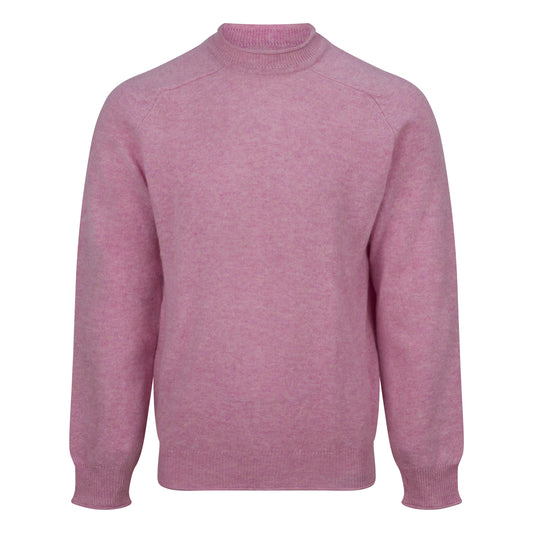 Pink sweater on a white background