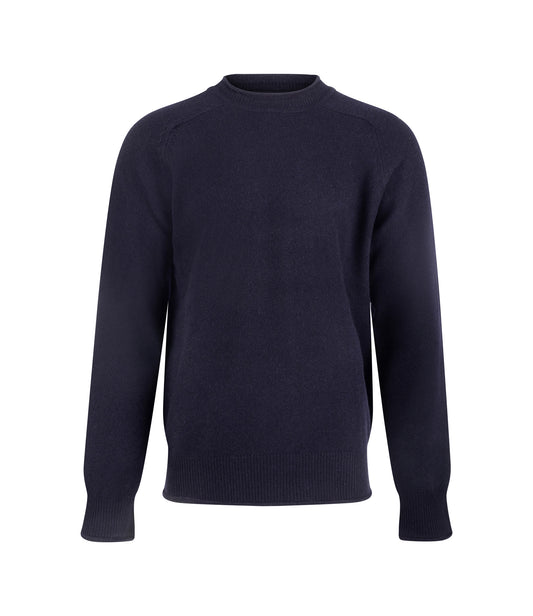 Usk Lambswool Sweater – Rich Navy