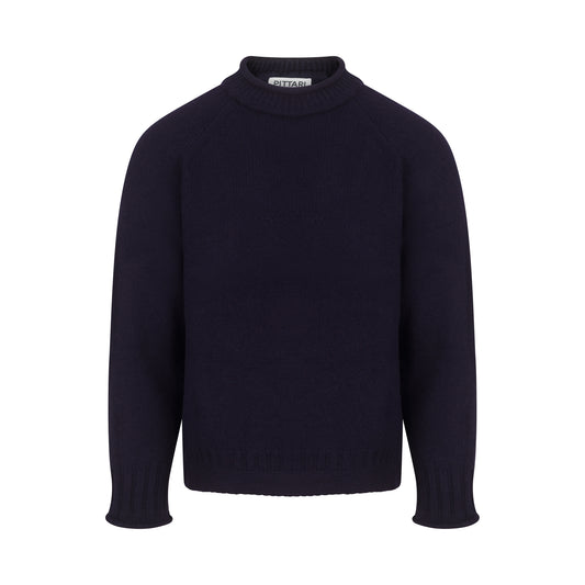 Seti Unisex Lambswool Sweater – Navy