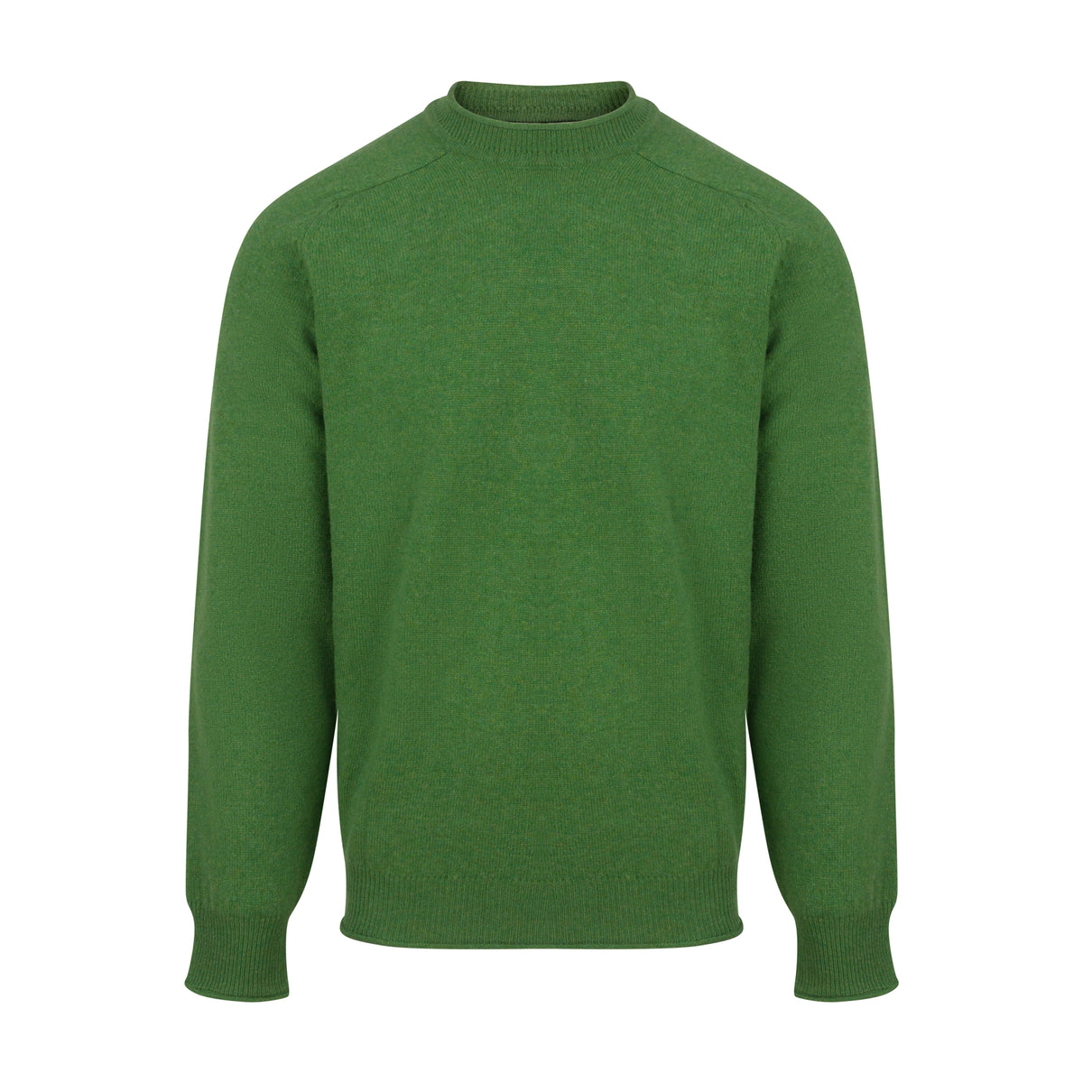 Usk Lambswool Sweater - Watercress